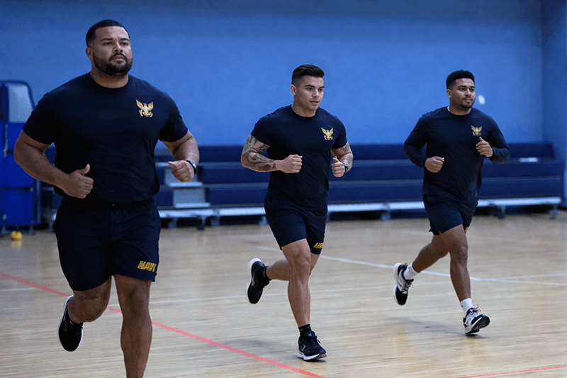 Navy-Running